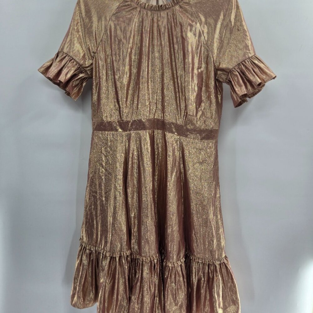 Rachel Parcell Gold Midi Dress